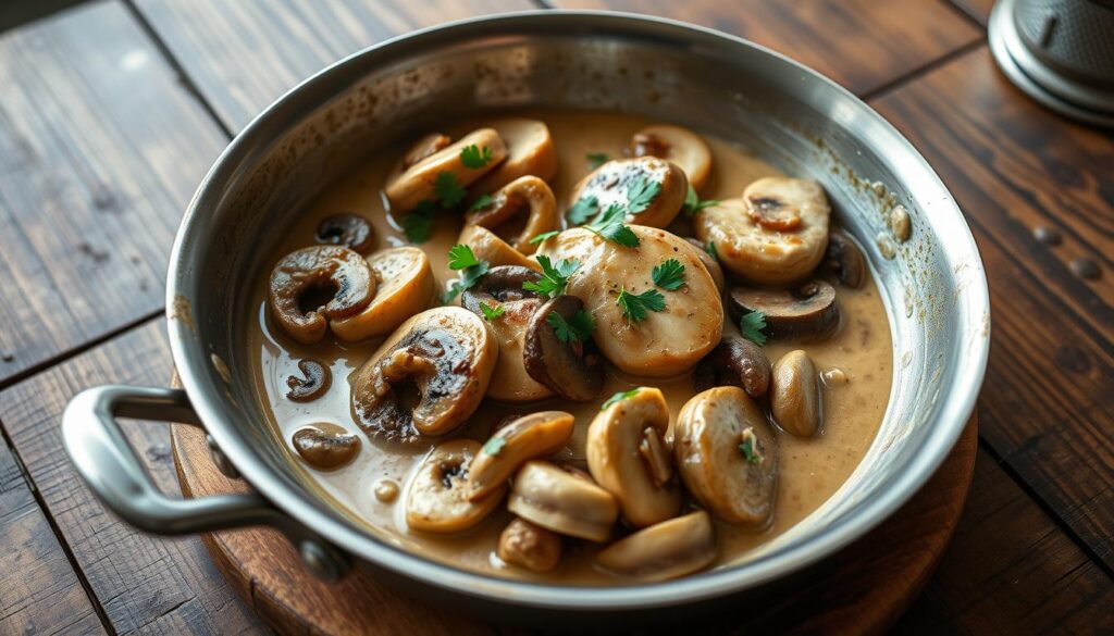 Creamy Mushroom Chicken Skillet