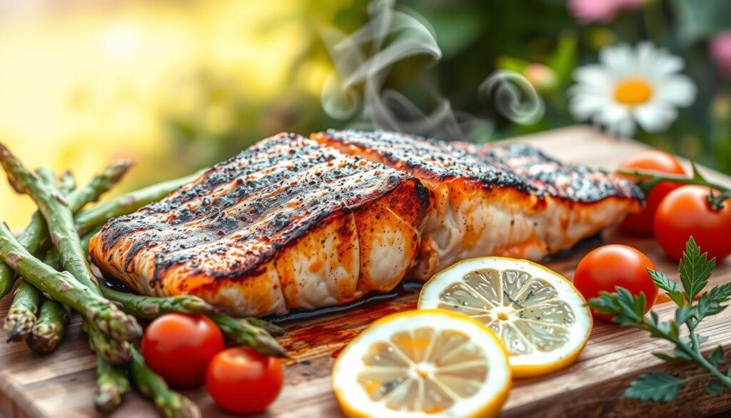 grilled salmon