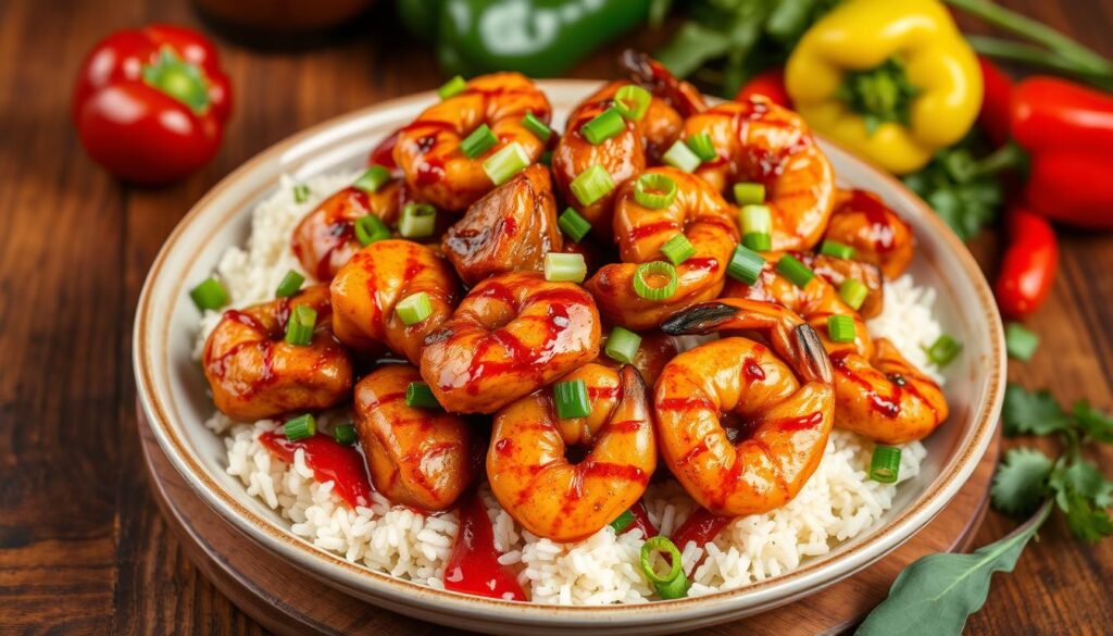 Spicy Bourbon Street Chicken and Shrimp