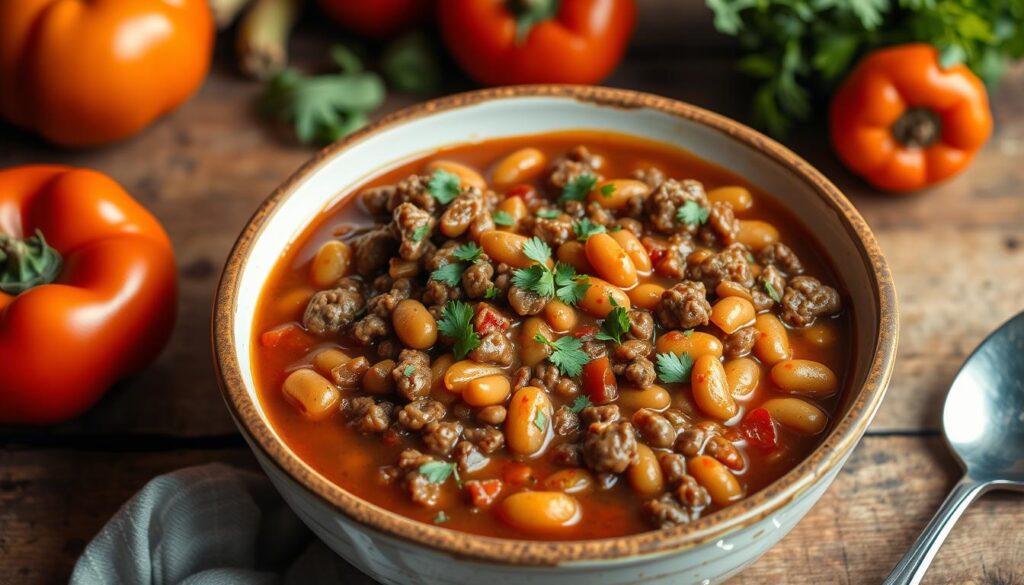 baked beans with hamburger recipe