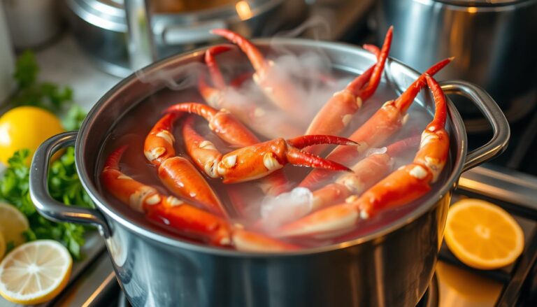 how to boil frozen crab legs