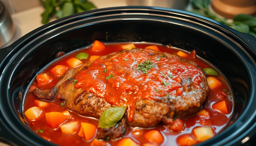 round steak slow cooker