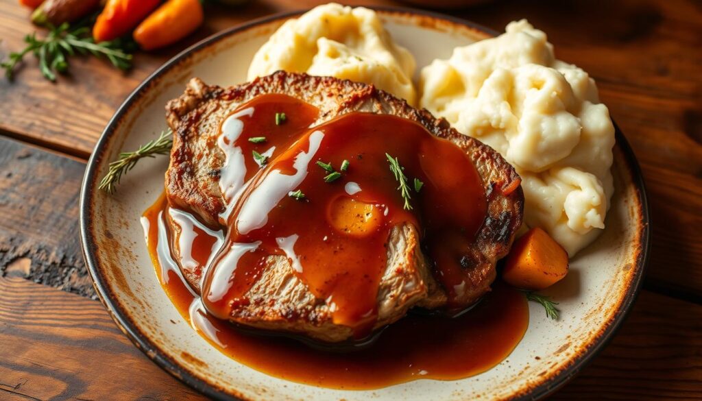 baked pork chops with gravy