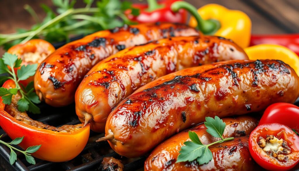 juicy beef sausages