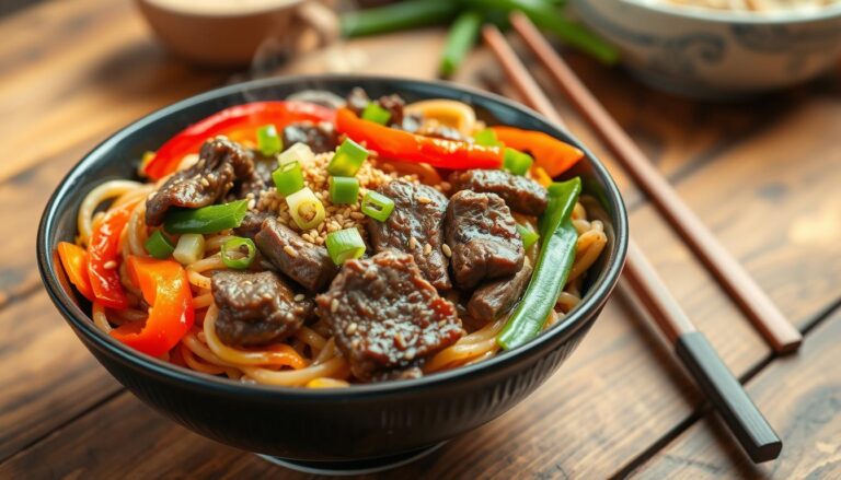 mongolian beef noodles high protein jlalsamfit