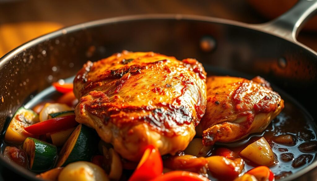 skillet chicken thighs